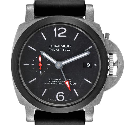 Panerai Luminor Luna Rossa GMT Titanium Carbotech Watch.